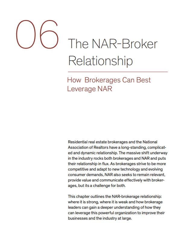 The NAR – Broker Relationship