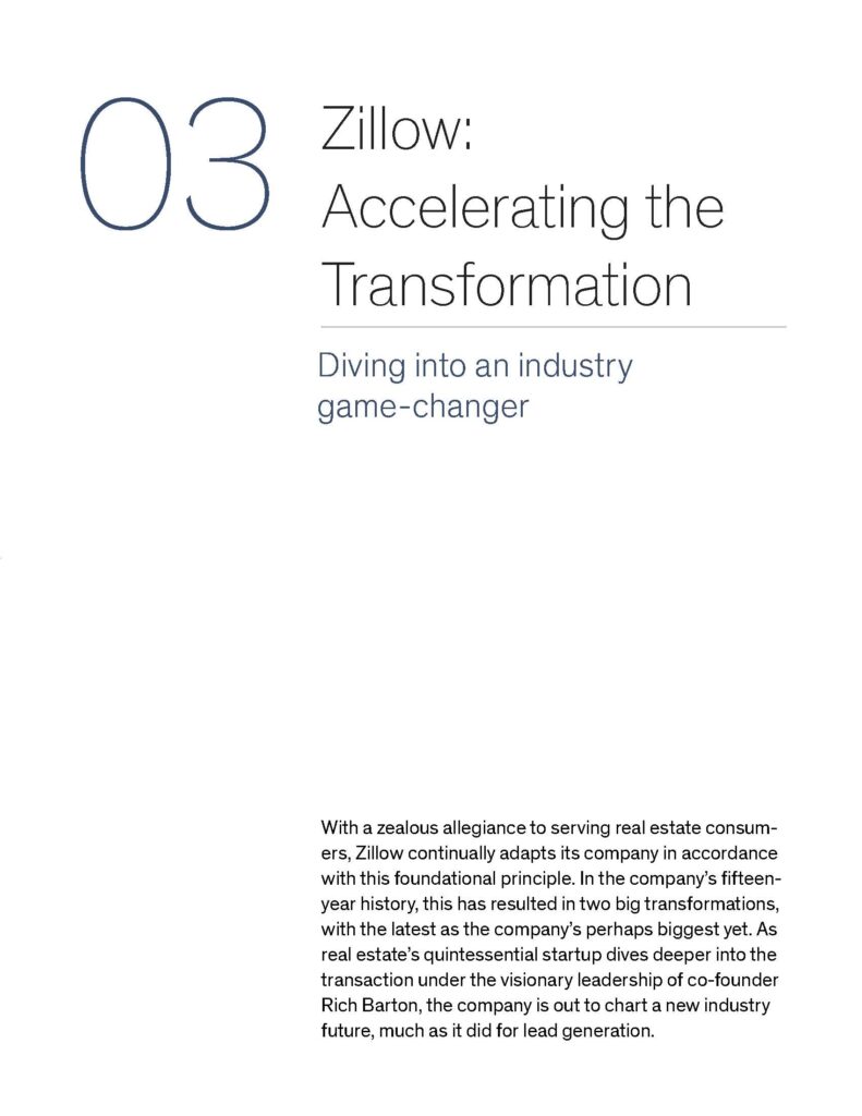 Zillow – Accelerating the Transformation