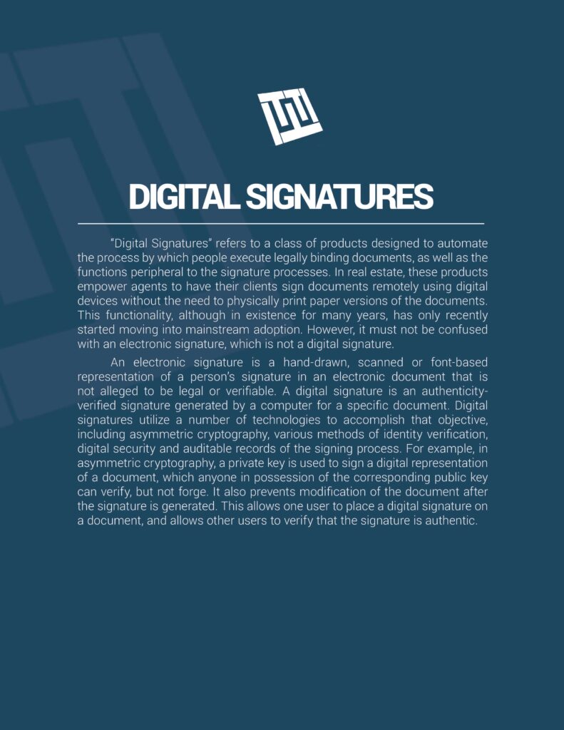 Digital Signatures