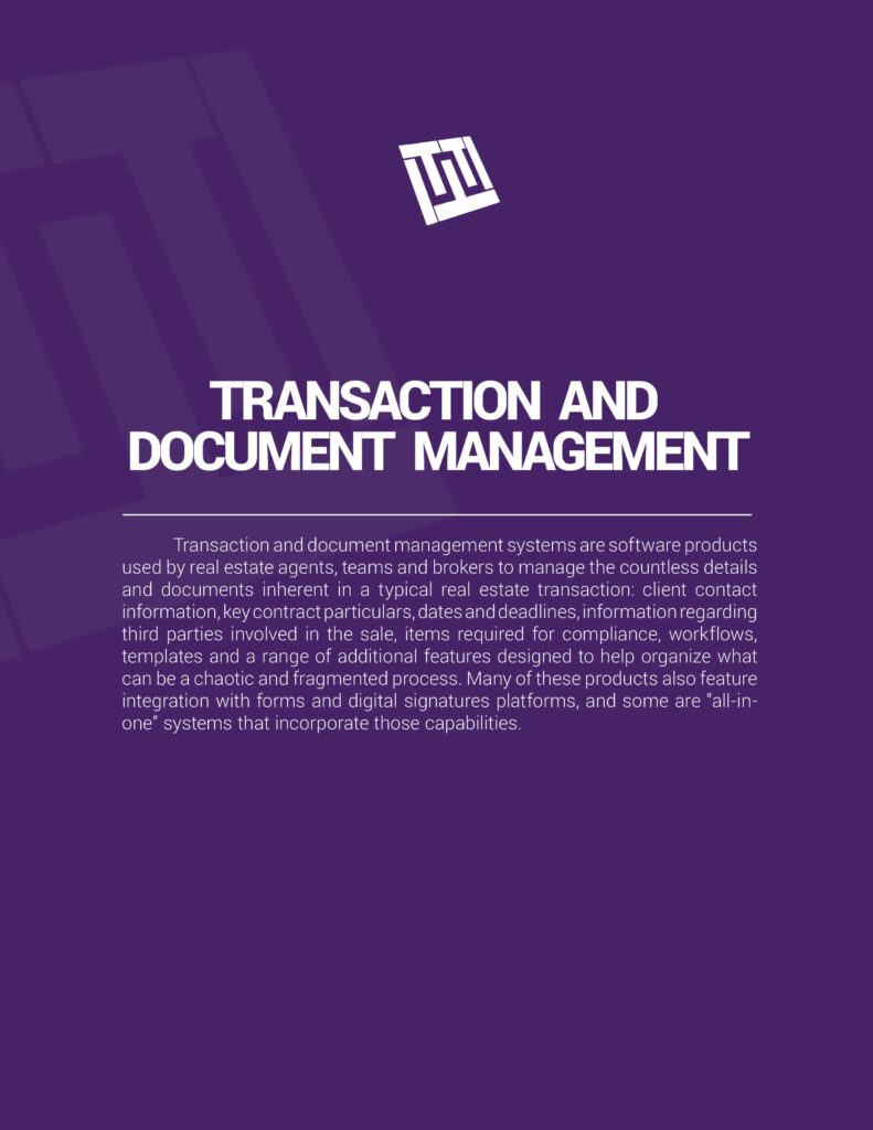 Transaction and Document Management